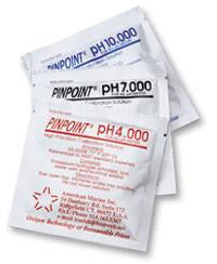 <i>PINPOINT</i>® High-Precision pH Calibration Fluids (set of 12 pouches)